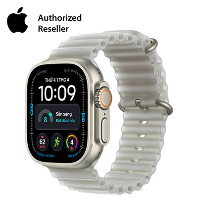 Apple Watch Ultra 4 49mm GPS + Cellular - Viền Titan dây Ocean Tự Nhiên