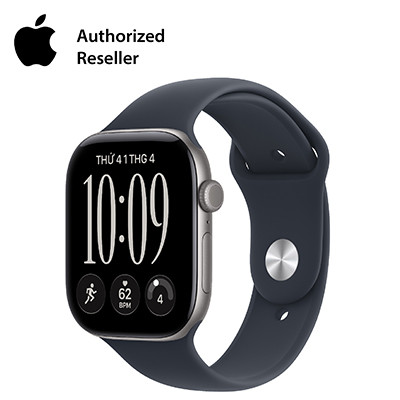 Apple Watch Series 12 46mm GPS + Cellular - Viền Nhôm, Dây Cao Su Size M/L Xám