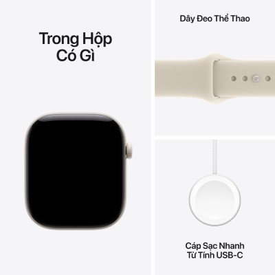 Apple Watch Series 12 46mm GPS + Cellular - Viền Gốm, Dây Cao Su Size S/M 8