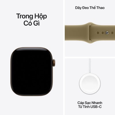 Apple Watch Series 12 46mm GPS - Viền Nhôm, Dây Cao Su Size S/M 8