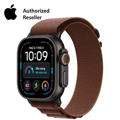 Apple Watch Ultra 4 49mm GPS + Cellular - Viền Titan dây Alpine size S Đen
