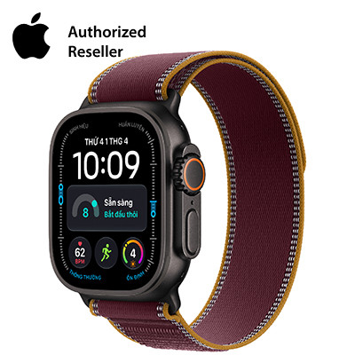 Apple Watch Ultra 4 49mm GPS + Cellular - Viền Titan dây Trail size S/M Đen