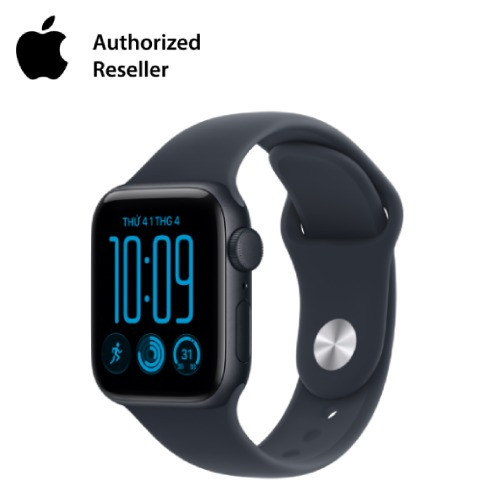 Apple Watch SE 3 2025 40mm GPS - Viền nhôm, Dây Đeo Thể Thao Size M/L đêm xanh thẳm dây xanh