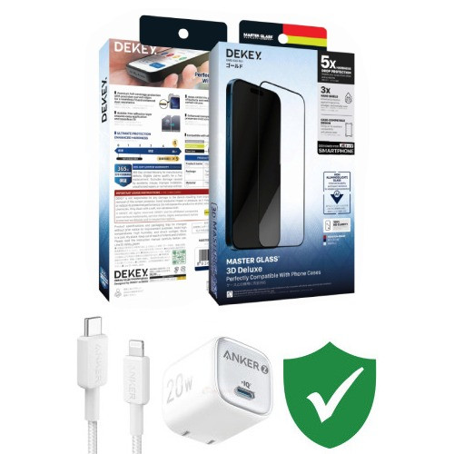 Combo VIP iPhone 12/12 Pro Max cũ (Cốc 20W+Cáp C to L ANKER+Dán DEKEY+VIP 1 đổi 1 12 Tháng)