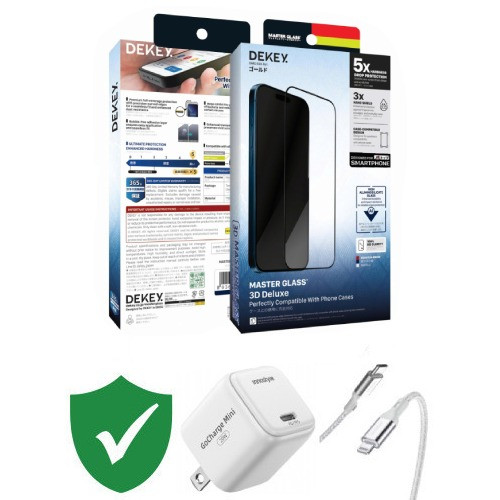 Combo VIP iPhone 13/ 13 Pro cũ (Cốc 20W+Cáp C to L Innostyle+Dán DEKEY+VIP 1 đổi 1 12 Tháng)