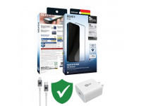 Combo VIP iPhone 12/12 Pro Max cũ (Cốc 20W+Cáp C to L 9FIT+Dán DEKEY+VIP 1 đổi 1 12 Tháng)