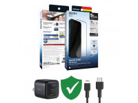 Combo VIP iPhone 14 cũ (Cốc 20W+Cáp C to L Aukey+Dán DEKEY+VIP 1 đổi 1 12 Tháng)