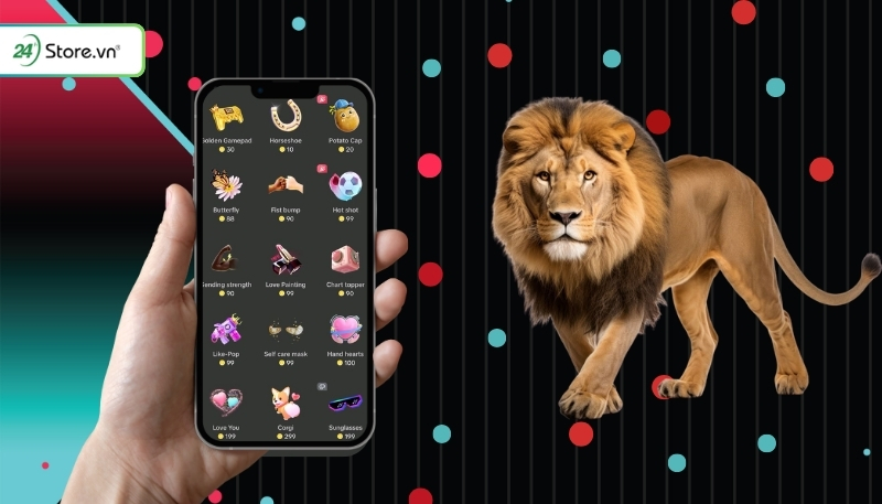 1 con sư tử trên tiktok bao nhiêu tiền việt nam 