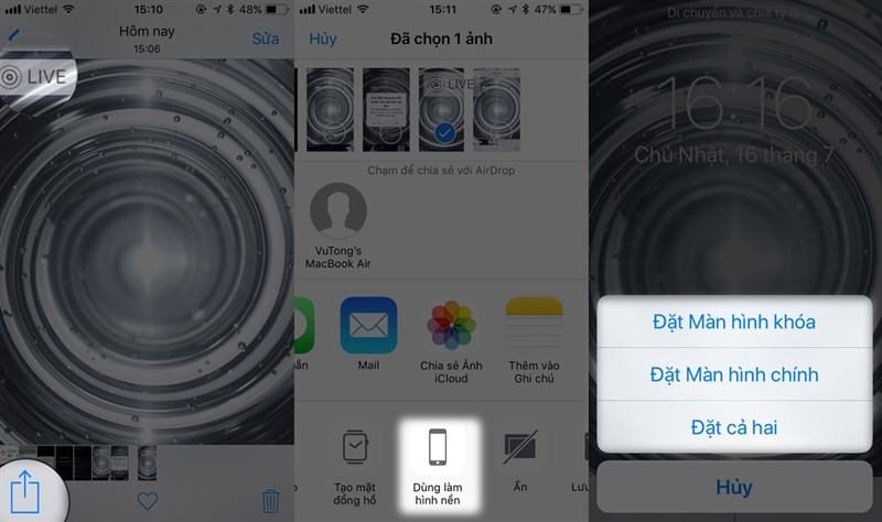 cach chuyen hinh nen doc quyen cua iphone x sang iphone khac hinh anh 6