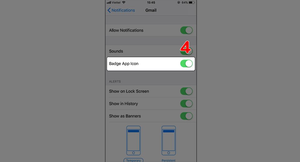 thu thuat tat mot so thong bao tren bieu tuong ung dung iphone hinh anh 4
