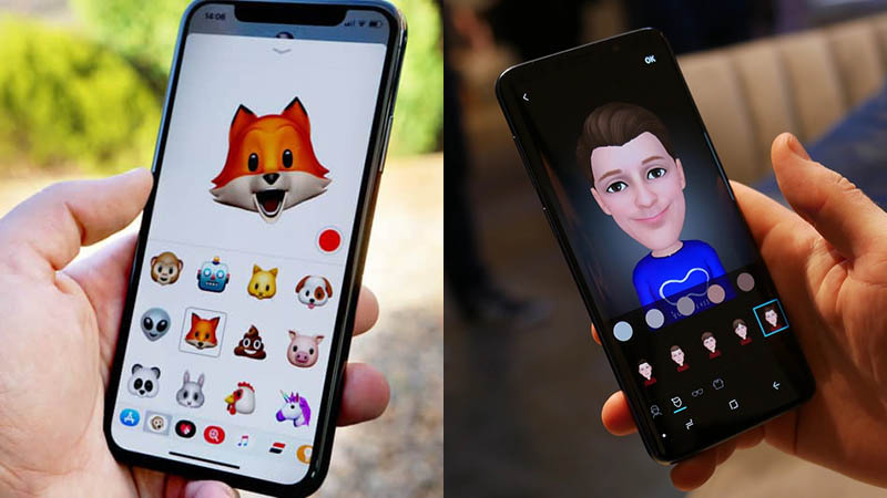 so sanh nhanh giua ar emoji samsung galaxy s9 va animoji iphone x hinh anh 1
