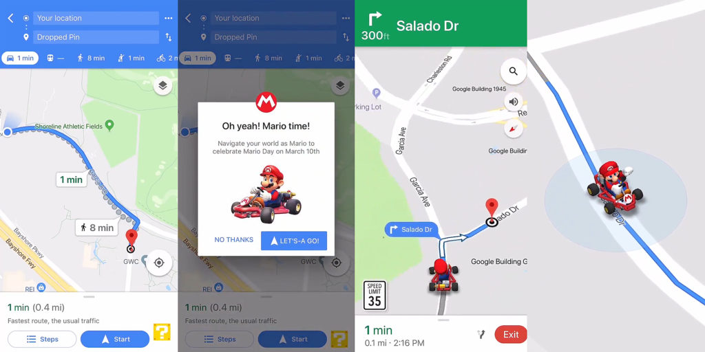 cach dem bieu tuong mario ngo nghinh len google maps hinh anh 1