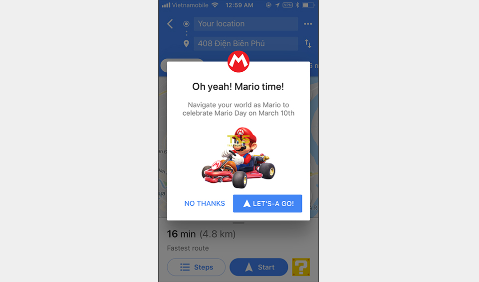 cach dem bieu tuong mario ngo nghinh len google maps hinh anh 3