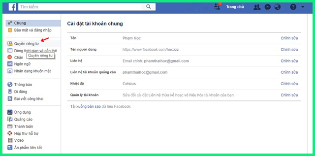 cach an hoan toan thong tin ca nhan tren facebook hinh anh 4