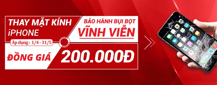 thay mat kinh iphone dong gia 200k hinh anh 1