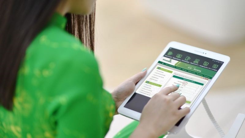 xuat hien giao dien ngan hang dien tu vietcombank gia