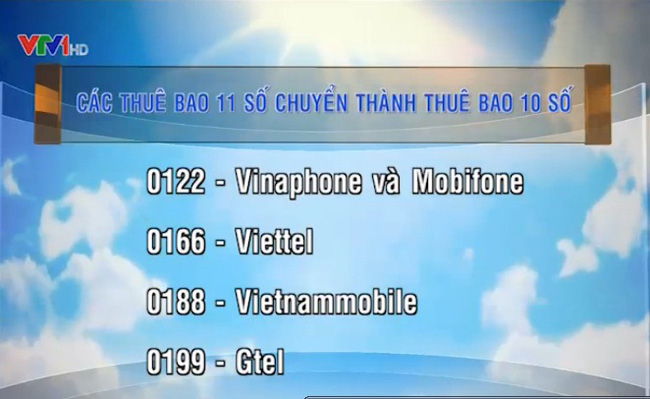 thue bao di dong 11 so sap chuyen sang 10 so