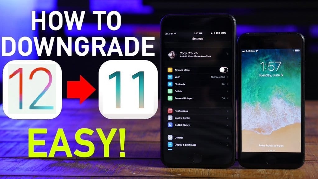 hạ cấp iOS 12 xuống iOS 11