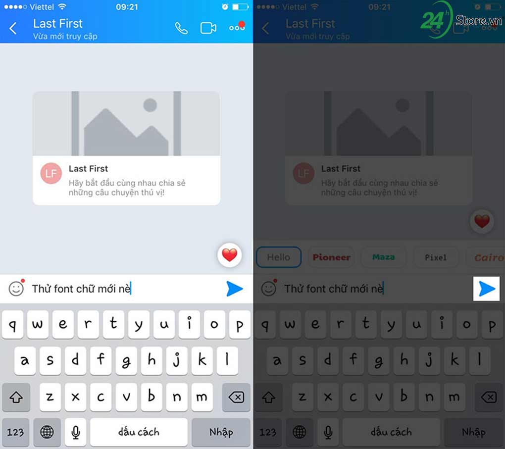 đổi font chữ Zalo hình 2