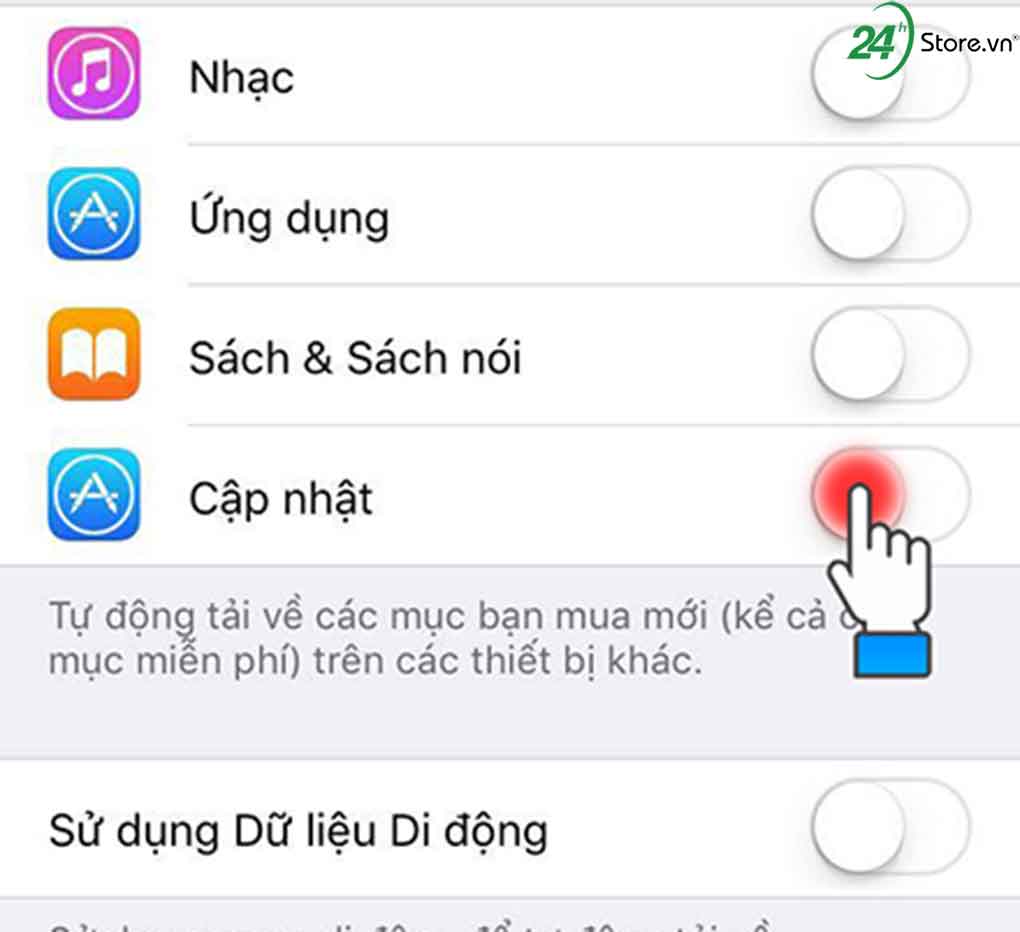5 buoc tat thong bao cap nhat ios cho iphone don gian anh 3