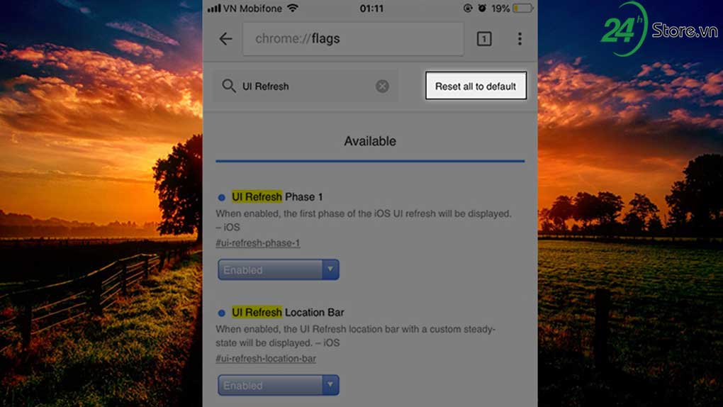 kich hoat giao dien moi cua trinh duyet chrome tren iphone ipad 3