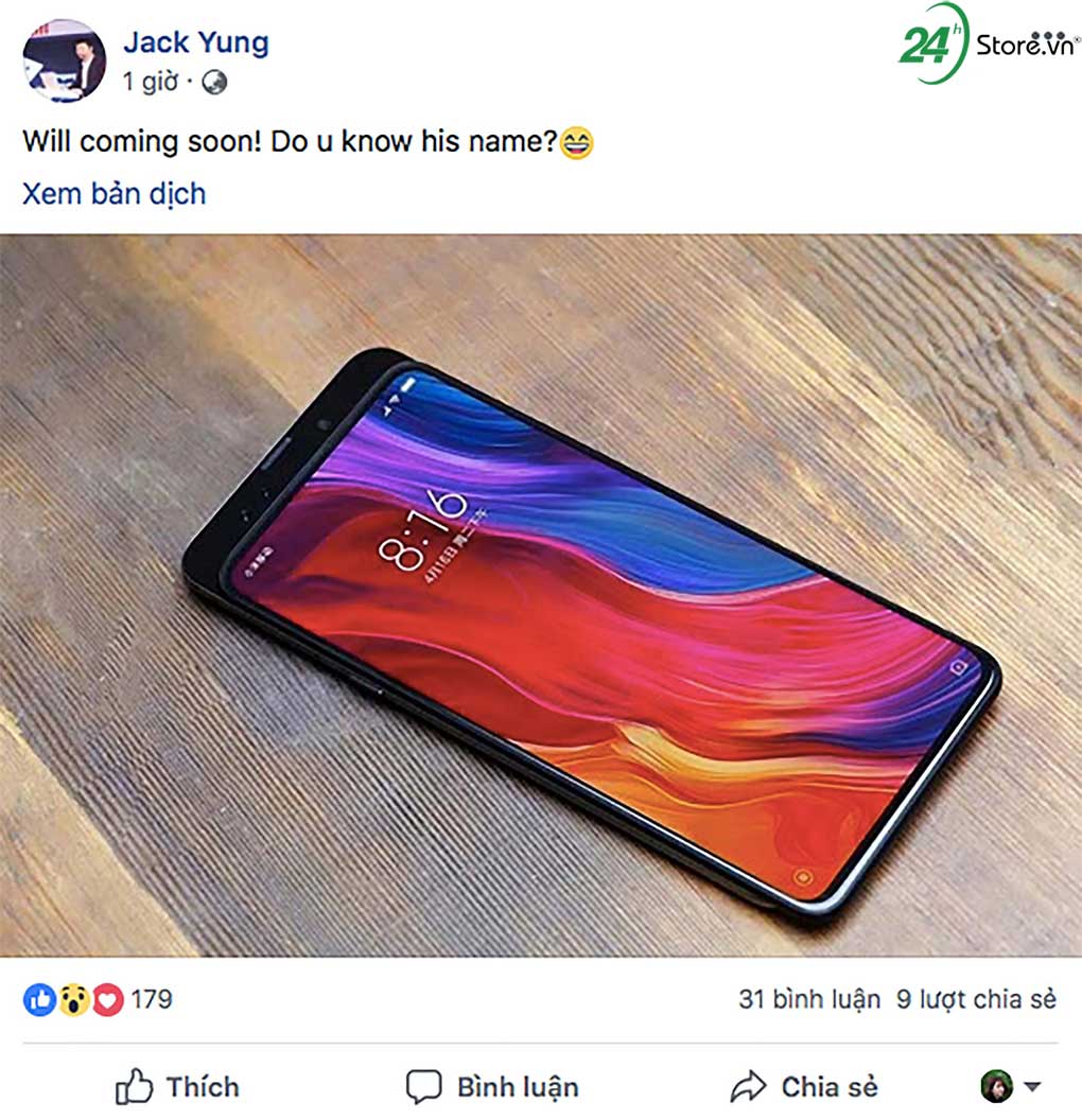 Xiaomi Mi Mix 3 sẽ ra mắt vào tháng 10 sắp tới? xiaomi mi mix 3 se trinh lang vao thang 10