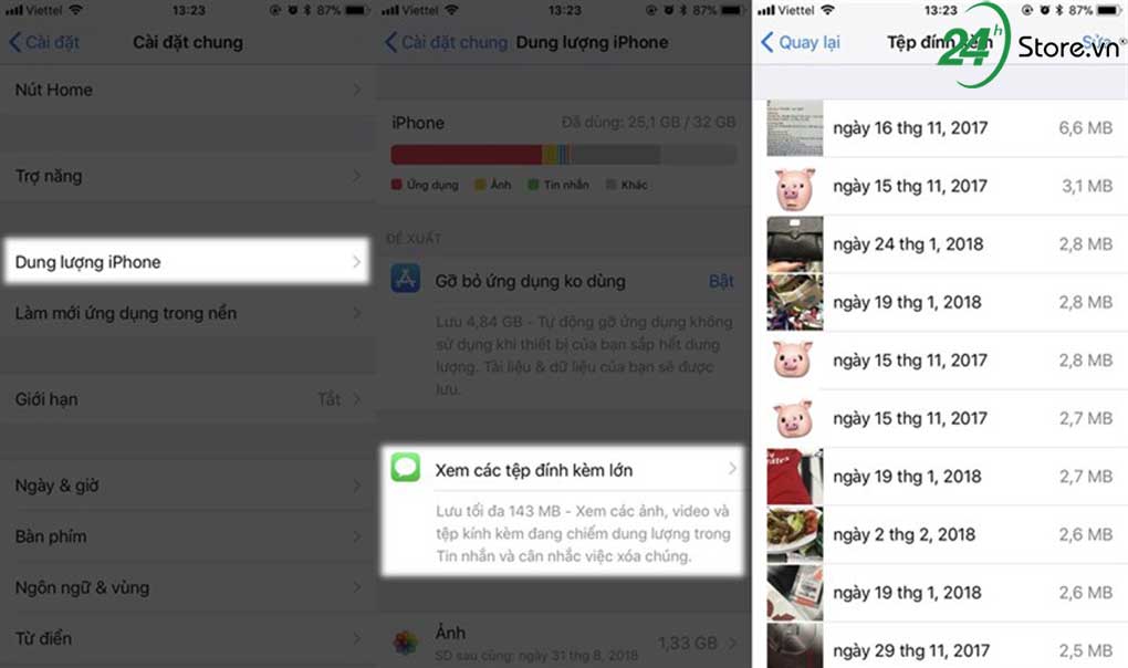 Mẹo tăng thêm vài GB dung lượng bộ nhớ cho iPhone đơn giản Mẹo tăng thêm vài GB dung lượng bộ nhớ cho iPhone đơn giản