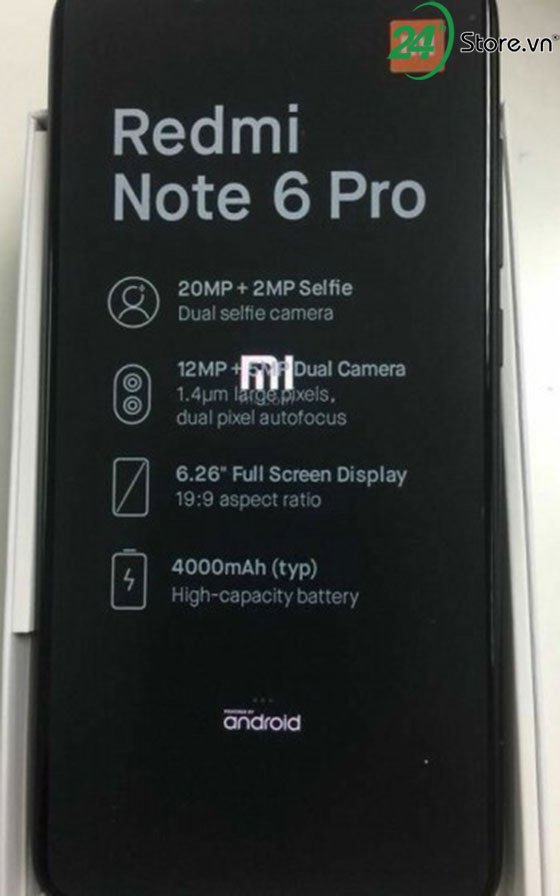 Hé lộ ảnh thực tế Xiaomi Note Redmi 6 Pro sở hữu pin 4000 mAh, 4 camera xiaomi redmi note 6 pro so huu pin 4000 mah, 4 camera