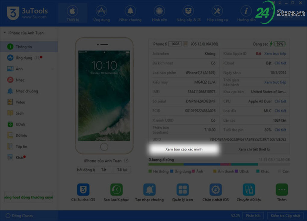 2 ung dung kiem tra iphone co bi thay the linh kien hay khong 2