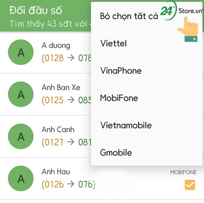 Đã có ứng dụng chuyển danh bạ 11 số thành 10 số tự động chuyen danh ba 11 so thanh 10 so cuc don gian