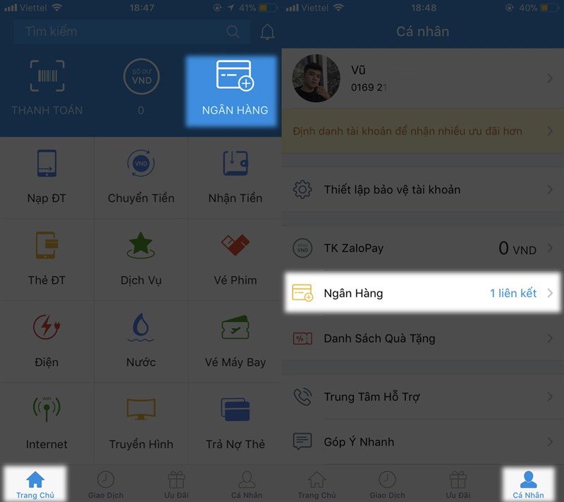 huong dan cai va lien ket the ngan hang vao zalopay nhanh chong hinh 3