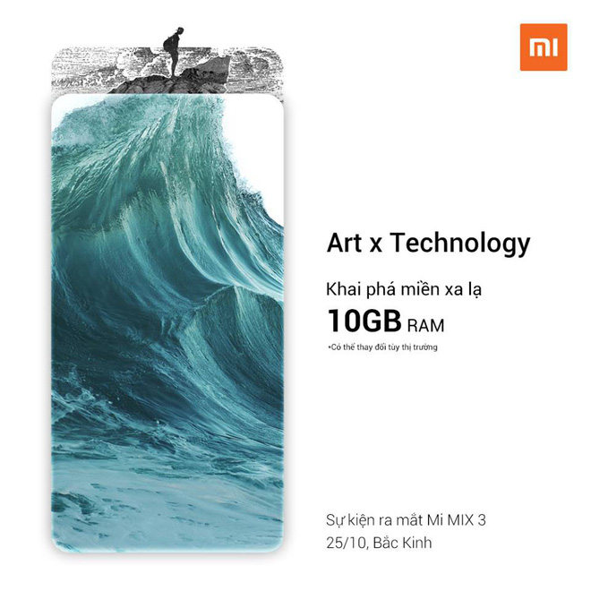 mi mix 3 hỗ trợ ram 10gb