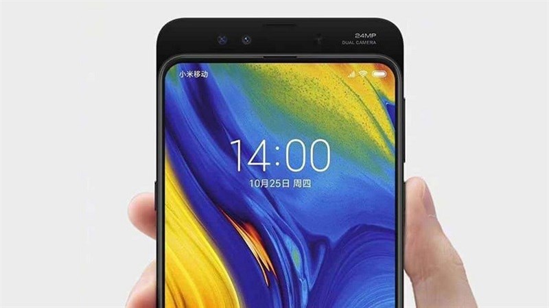 mi mix 3 trang bi man hinh khong vien, quay video sieu cham 