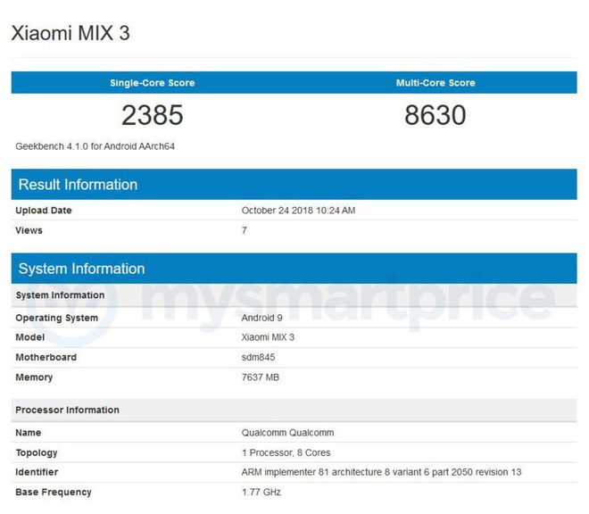 mi mix 3 lo dien chip snapdragon 855 