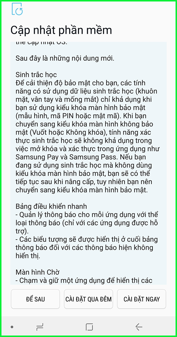 cach cap nhat android 8 cho samsung galaxy note 8 hinh anh 3