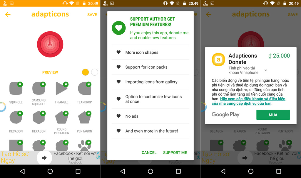 2 buoc thay doi icon ung dung tren smartphone android cuc don gian