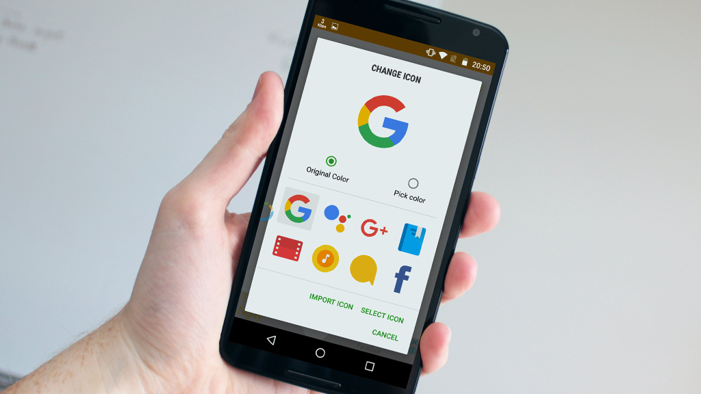 2 buoc thay doi icon ung dung tren smartphone android cuc don gian