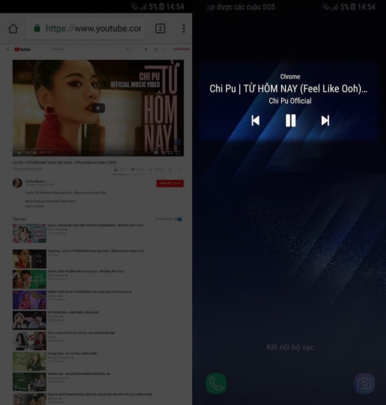 Nghe nhạc Youtube khi tắt màn hình điện thoại cực đơn giản tat man hinh youtube van nghe duoc nhac