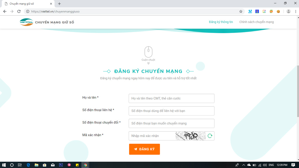 Hướng dẫn đăng ký chuyển mạng giữ số Viettel, MobiFone, VinaPhone trực tuyến cach dnag ky chuyen mang giu so