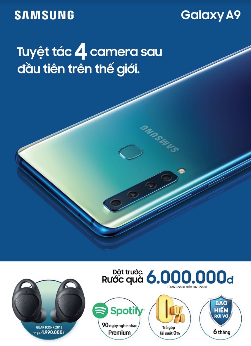 can canh samsung galaxy a9 tai viet nam
