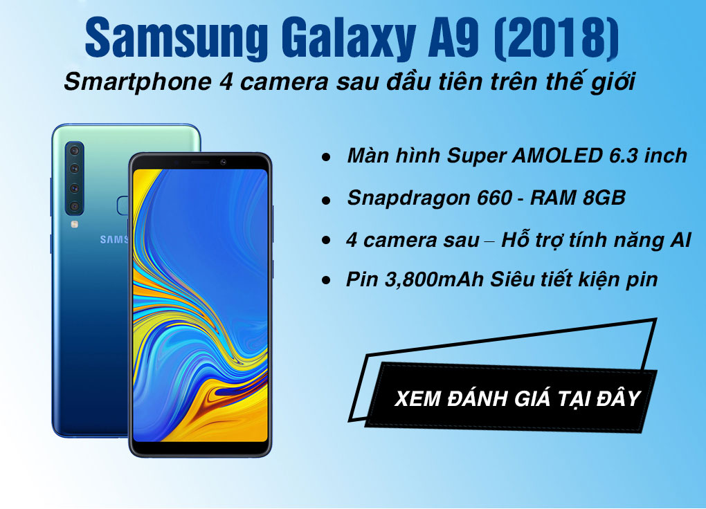 dat truoc samsung galaxy a9 (2018)