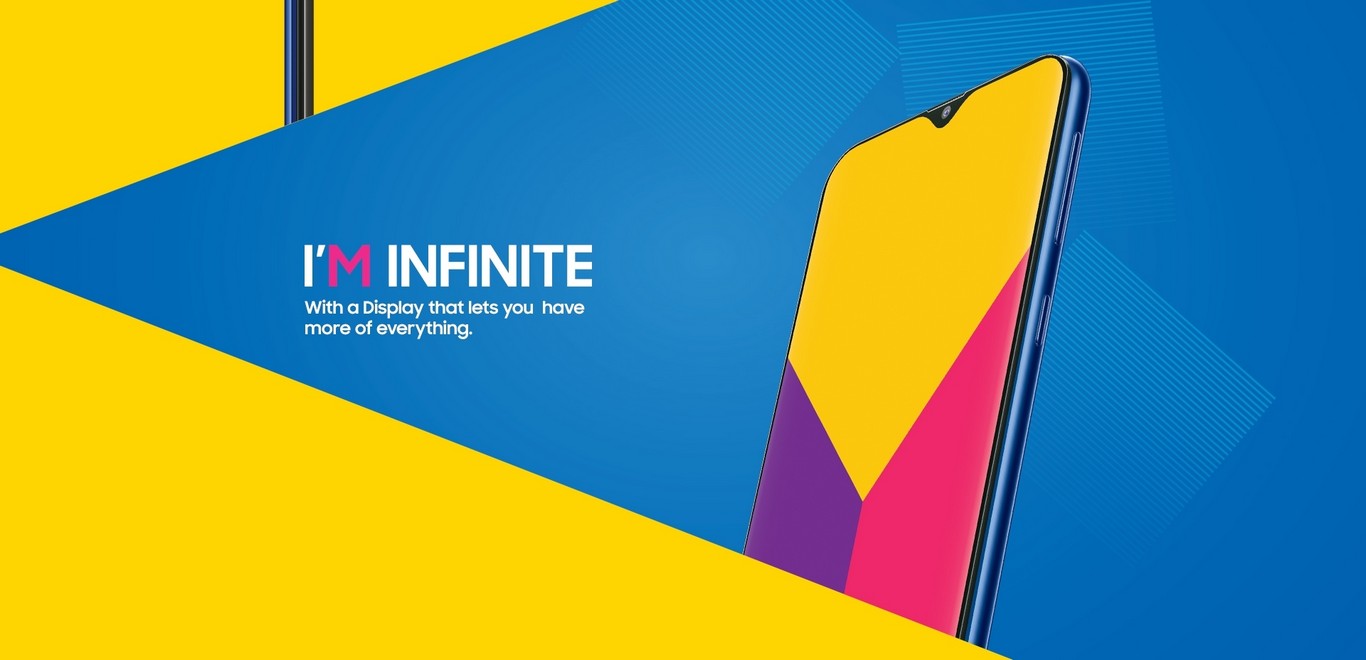 galaxy m20 samrtphone dau tien so huu thiet ke giot nuoc