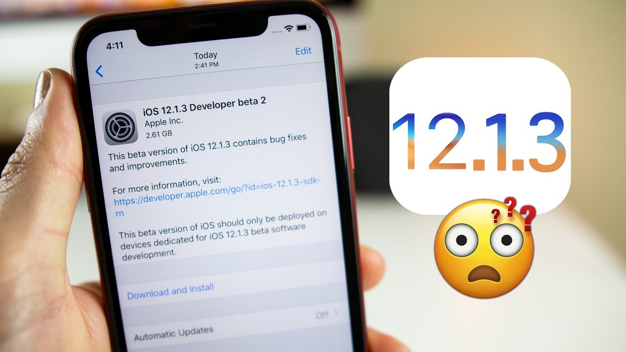 noi buon khi nang cap ios 12.1.3