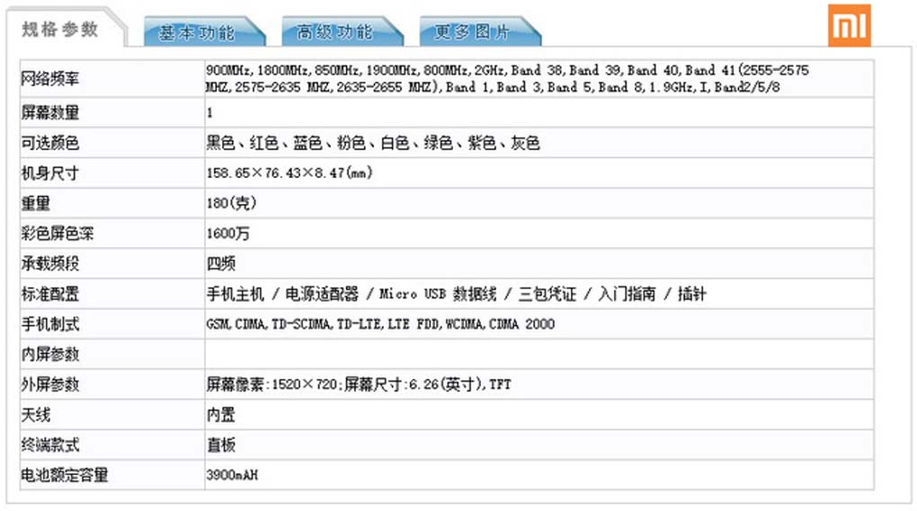 thông số cấu hình redmi 7
