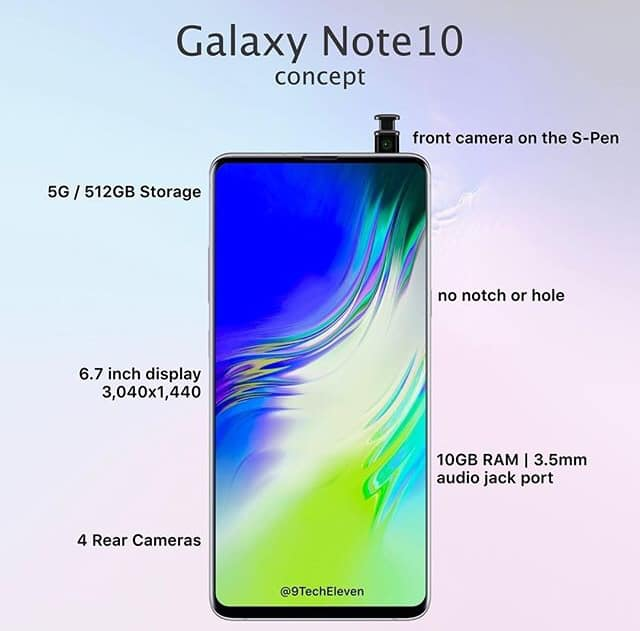 concept galaxy note 10