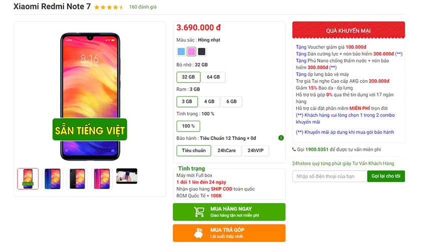 xiaomi lan dau dua redmi note 7 kham pha vu tru