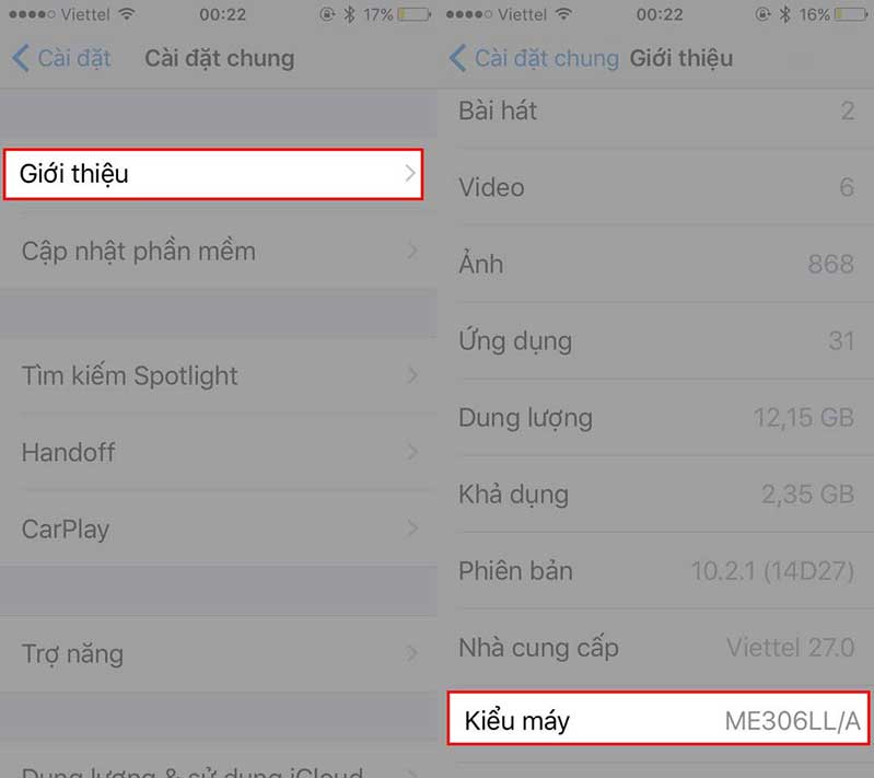 Cách kiểm tra nhà mạng