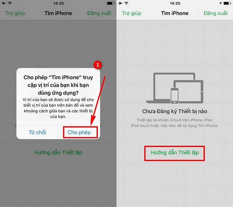 Xác nhận mật mã cài đặt