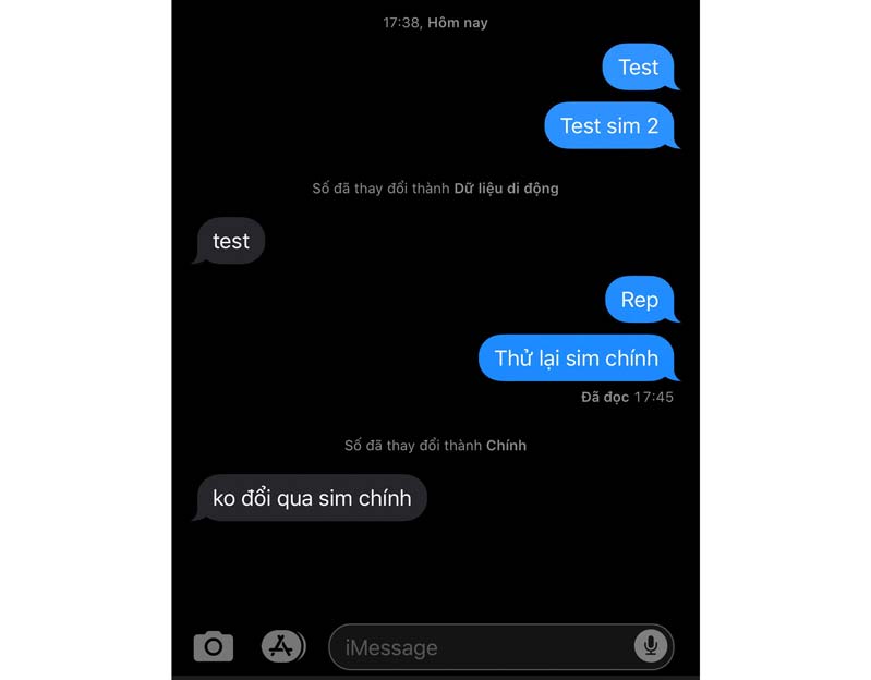 quản lý 2 Sim iPhone ở phiên bản iOS 13