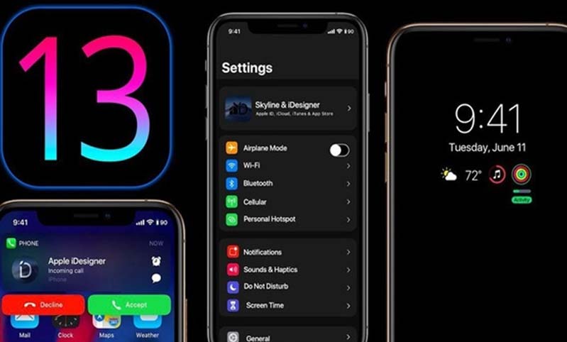 trình quản lý 2 Sim iPhone ở phiên bản iOS 13